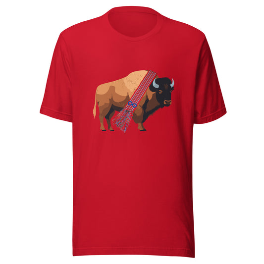 Sashed Bison Unisex t-shirt